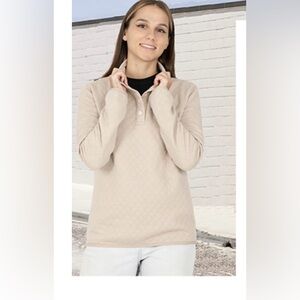 Womens Long Sleeve Quilted Pattern Sweatshirts Snap Button Pullovers Shirts BX1